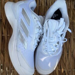 Adidas AvaCourt 2 - White and Silver Athletic Shoes